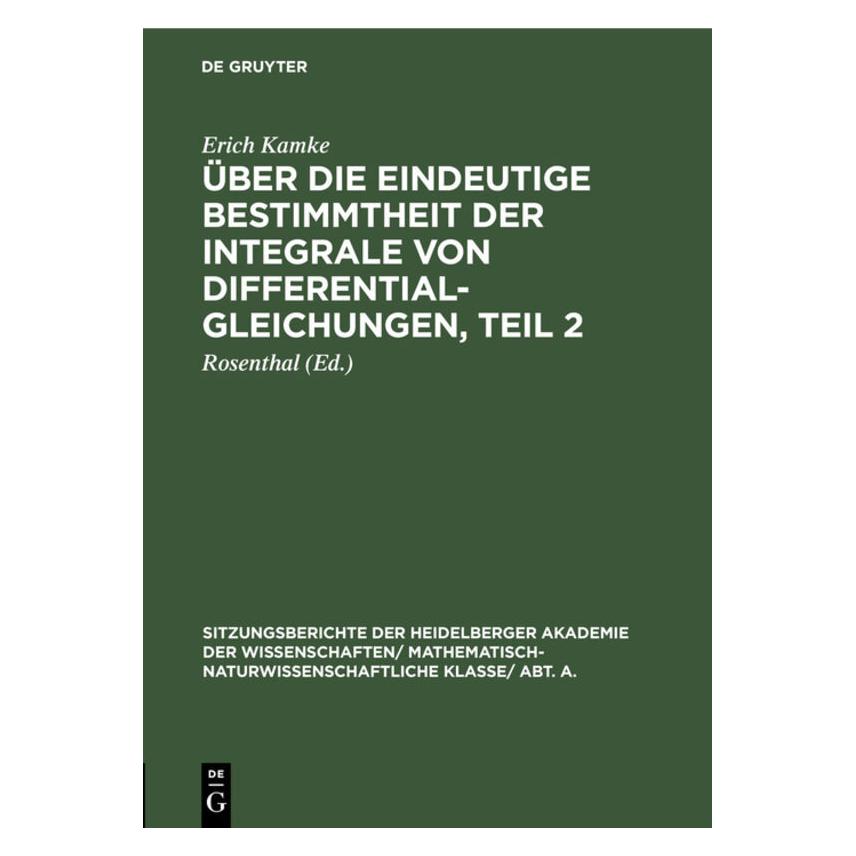 De Gruyter Kamke:Ãber die eindeutige Bestimmtheit (67776890)