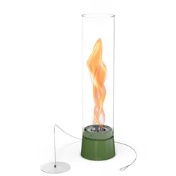 höfats Tischfeuer Spin air 900 Emaille Grün