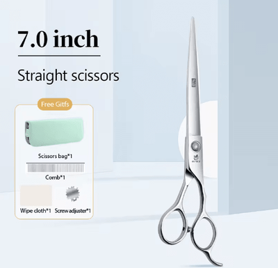 Inspire Picks Fenice Professional Pet Grooming Shears Set For Dogs & Cats 7.0cutting
