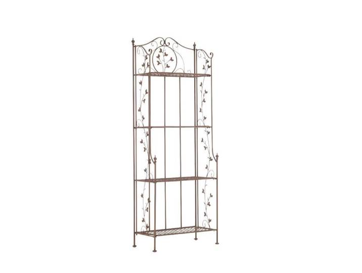Étagère - CLP - ARONA - Fer forgé - Pliable - Shabby chic