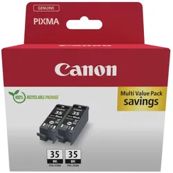 Canon PGI-35 Druckerpatrone pigmentiertes Schwarz 1509B029 (2 Stück)