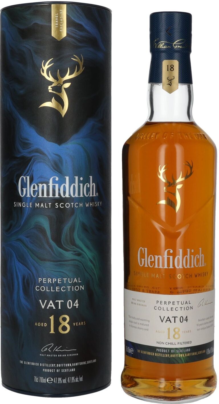 Glenfiddich 18 Years Old Perpetual Collection VAT 04 Single Malt Scotch Whisky 47,8% Vol. 0,7l in Geschenkbox