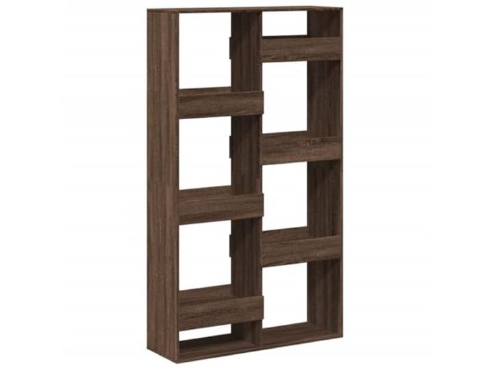 HKTMGDNG Raumteiler Braun Eichen-Optik 100x33x175 cm Holzwerkstoff Modernes Stehregal mit 8 Fächern für Wohnzimmer und Schlafzimmer, elegante braune Eichen-Optik aus Holzwerkstoff.