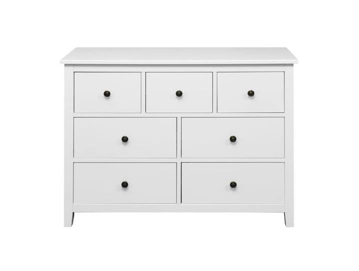 Commode 7 tiroirs L. 109 cm CHARMO blanc