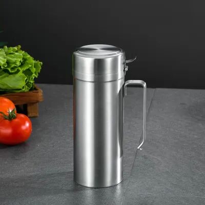 On Spot Shop Premium Stainless Steel Leak Proof Oil Filter Strainer, Soy Vinegar Pot, Kitchen Seasoning Bottle, Oil Storage Oiler 1000ml