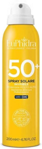 EuPhidra Spray Solare Invisibile SPF 50+ Protezione Solare Corpo Molto Alta 200 ml