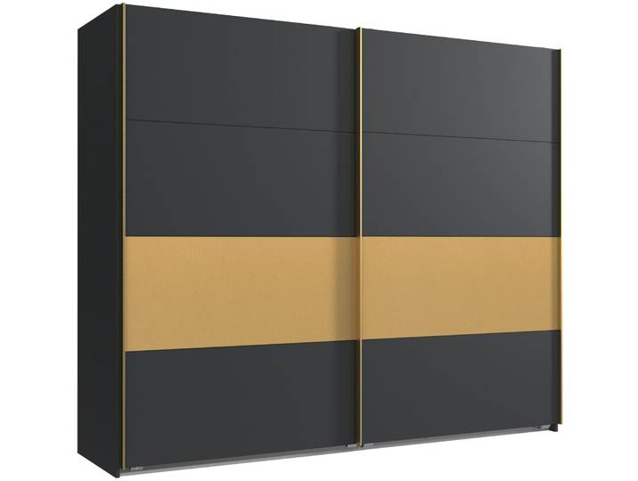 Z2 Schwebetürenschrank 2trg. DUBAI, Graphit, Holznachbildung