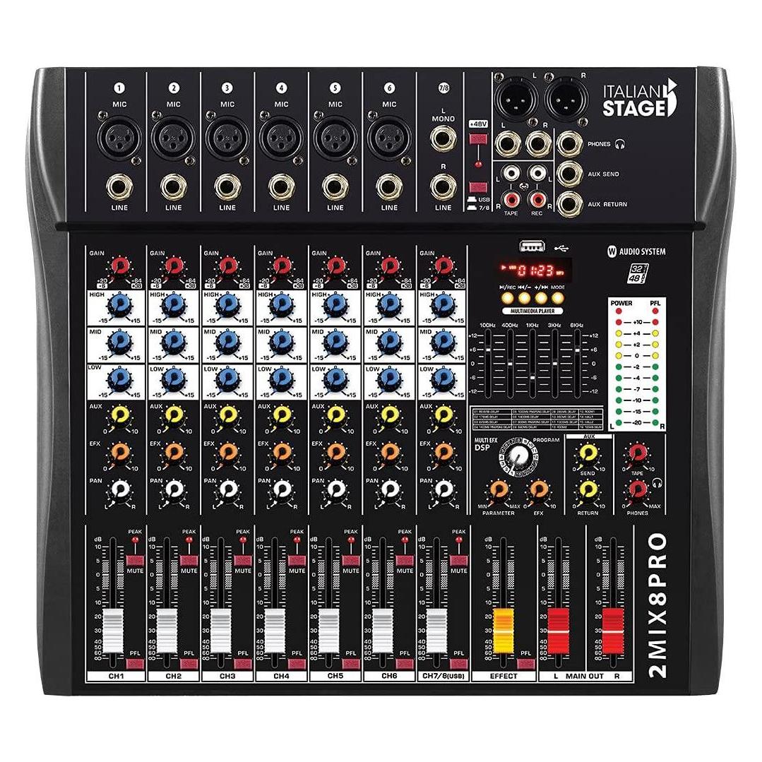 Proel 2MIX8FXU 8-channel mixer (Studio- und Livemixer) (54012134)