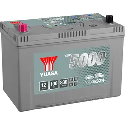 Yuasa YBX5334 12V 100Ah 830A JIS D31 Silver High Performance Batterie