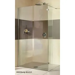Sprinz Walk-In-Duschkabine Walk-In Freistehende Scheibe und Festelement teilgerahmt „Inloop“ B: 1000 mm H: 2100 mm T: 8 mm