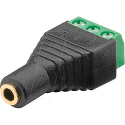 GOOBAY 76746 - Terminal Block 3-pin > Klinke 3,5 mm Buchse (3-Pin, stereo)