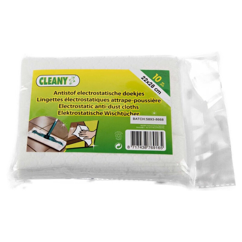 Cleany Elektrostatische Stofdoekjes voor Swiffer Set van 10
