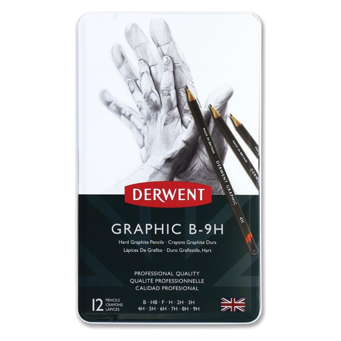 Derwent Graphic blyanter 12 stk saet "hard" (12x) (601002)
