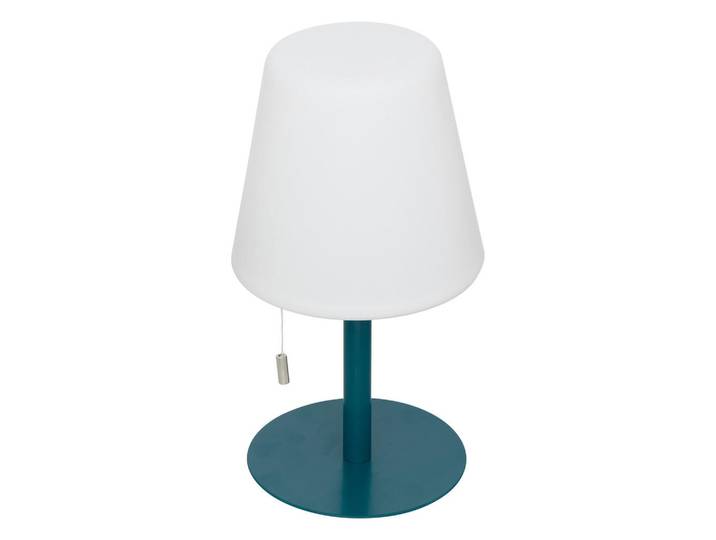 Atmosphera Createur d´interieur Tischlampe Zack 30 cm, Blau, Metall, LED integrated, 16x30x16 cm, Lampen & Leuchten, Außenbeleuchtung, Außenleuchten