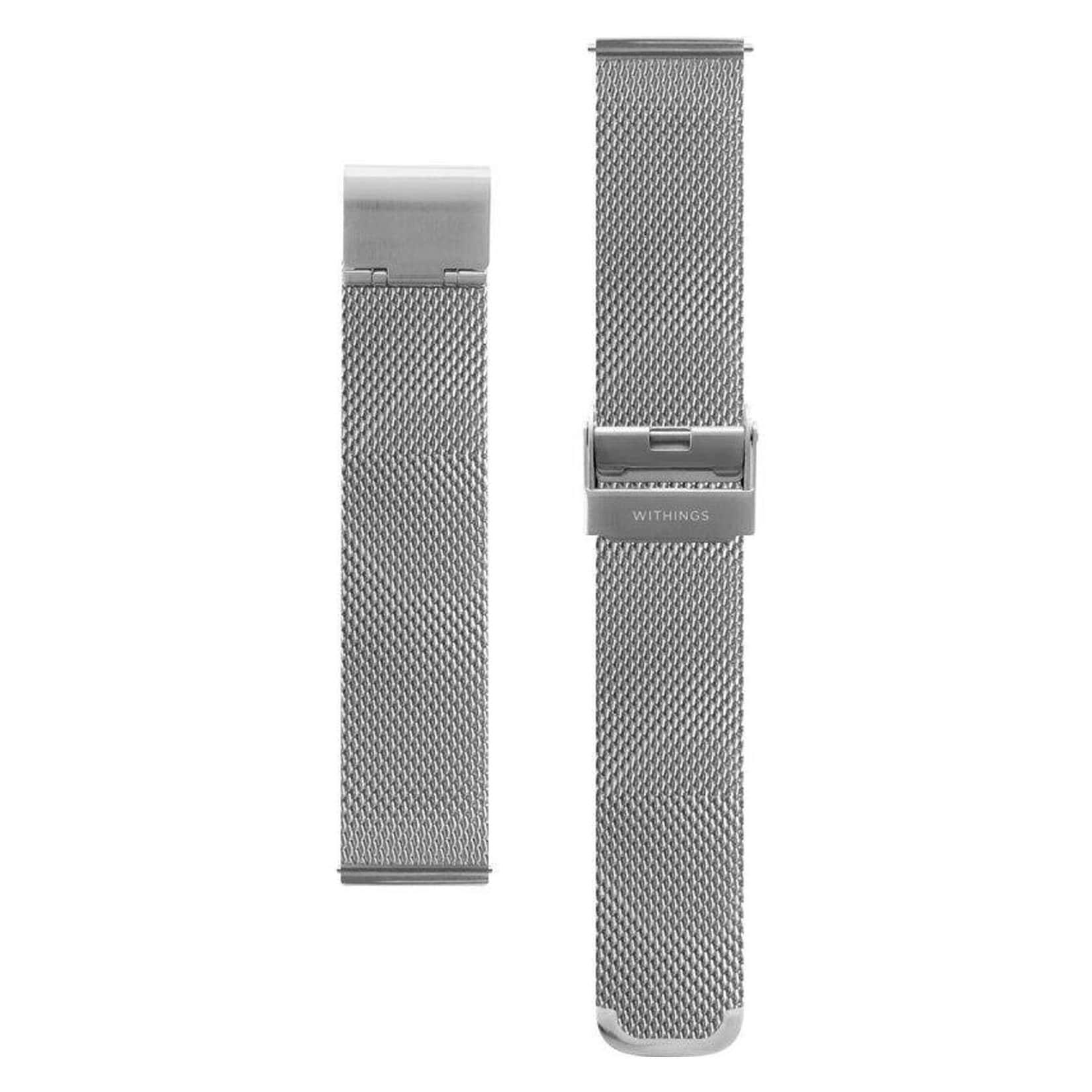 Withings Milanese Wristband 18mm Silber Armband