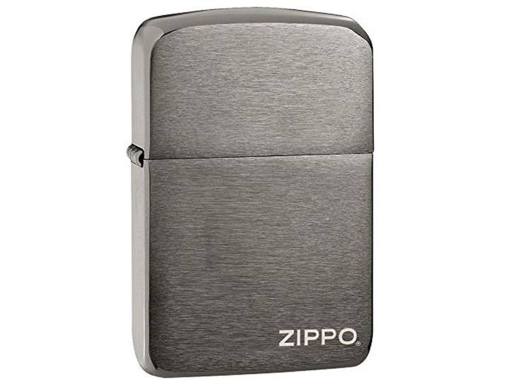 Zippo Stormaansteker - 1941 case, Black Ice, logo lasergravure - Navulbaar - Herbruikbaar - Windbestendig design - Geschenkdoos - Made in USA