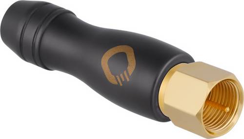 Oehlbach D1C62009 F-Stecker vergoldet Anschlüsse: F-Stecker 1St.