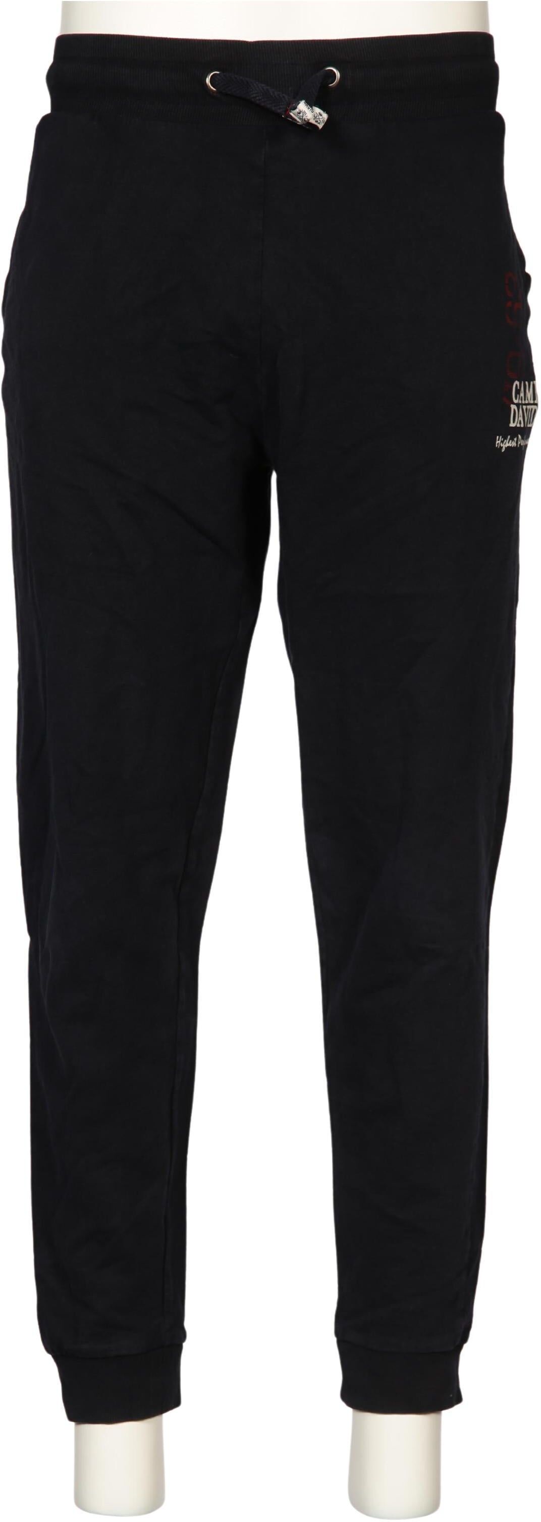 Camp David Herren Stoffhose, Marineblau, Gr. L, Baumwolle - Second Hand