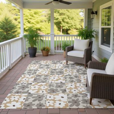 Addison Rugs Machine Washable Indoor/ Outdoor Floral Krissy Chantille Rug