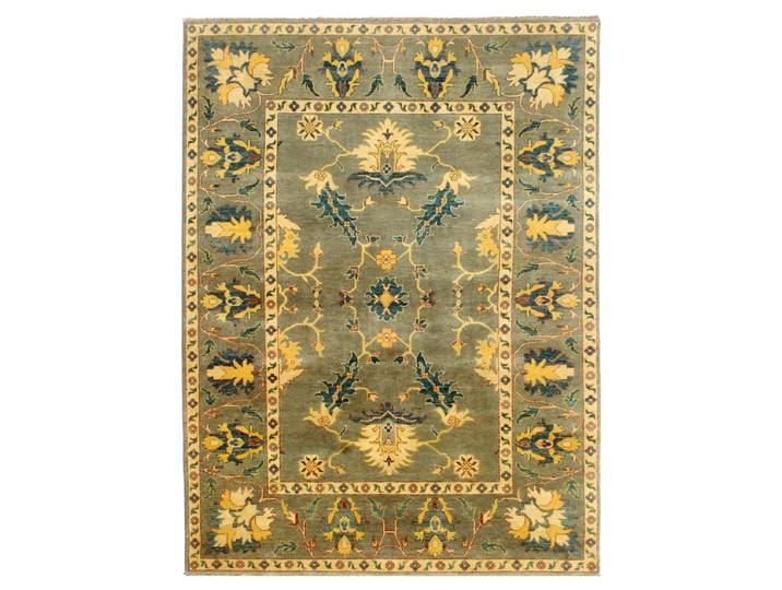 Usak Teppich 202x291 Handgeknüpft Orientteppich Wolle