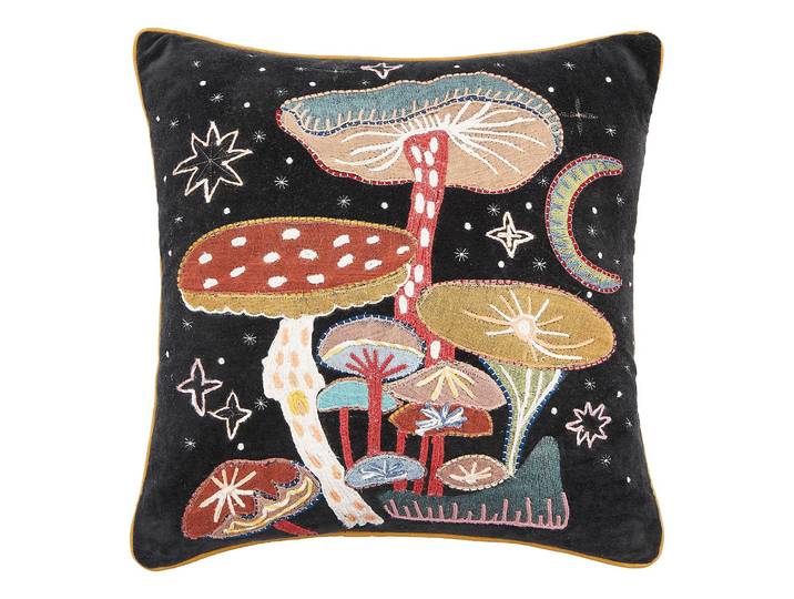 Coussin Champignons Multicolore/Multicolore 45 x 4 x 45cm Coton