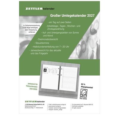 ZETTLER Umlegkalender 1T/2S 10,5x14,2 2027