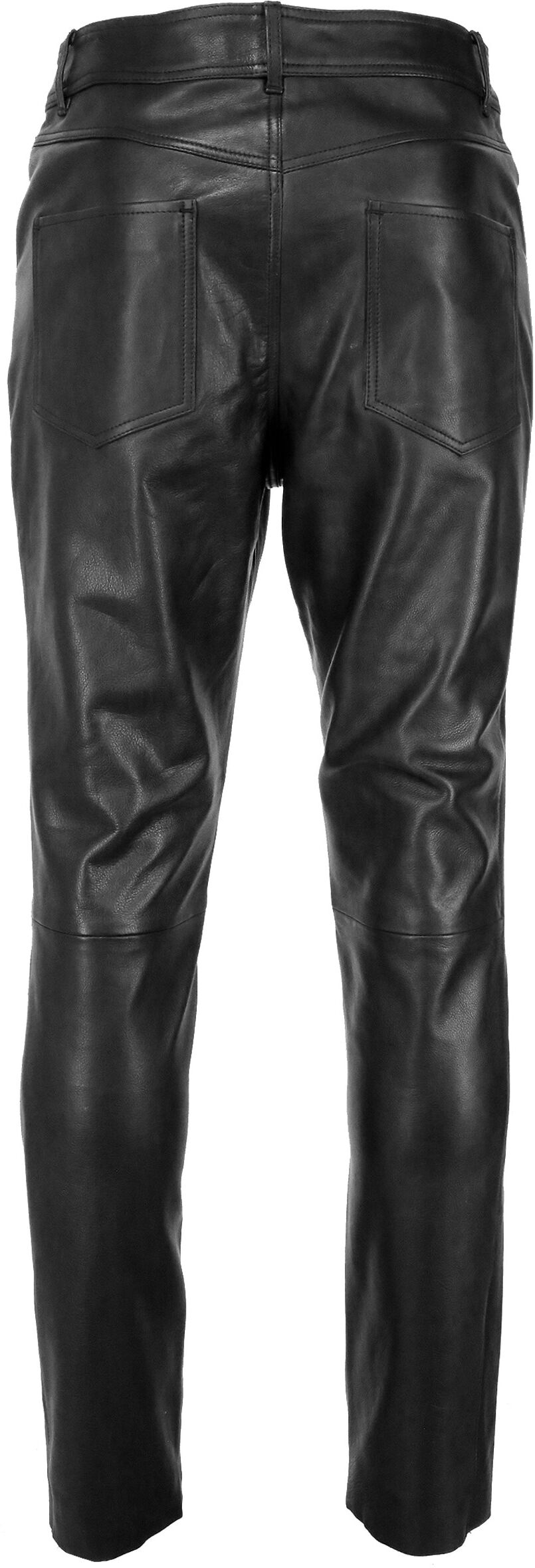 Lederhose JCC "Lederhose 31020354", Herren, Gr. 54, EURO, schwarz, Obermaterial: 100% Lammnappaleder LANA., Hosen Lederhose