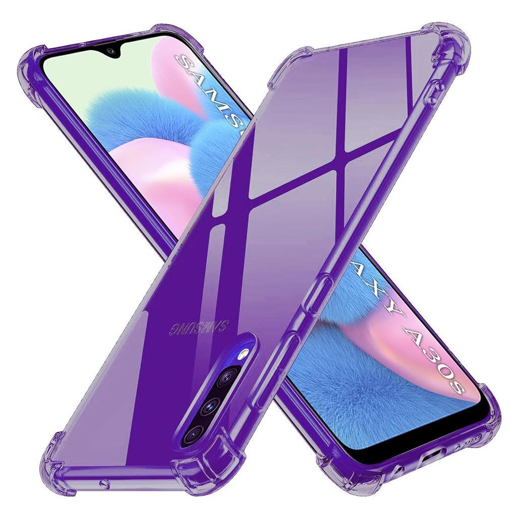 Techsuit - Shockproof Clear Silicone - Samsung Galaxy A30s / A50 / A50s - Smoke Black (Samsung Galaxy A30s, Samsung Galaxy A50, Samsung Galaxy A50s) (59432409)