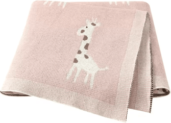 Inspire Curations Soft Cotton Knitted Baby Blanket For Newborns 82w876