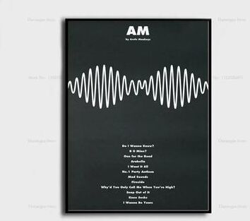 Inspire Essentials Arctic Monkeys Album Cover Poster Canvas Music Wall Art Decor 12 19.69 X 27.56 In