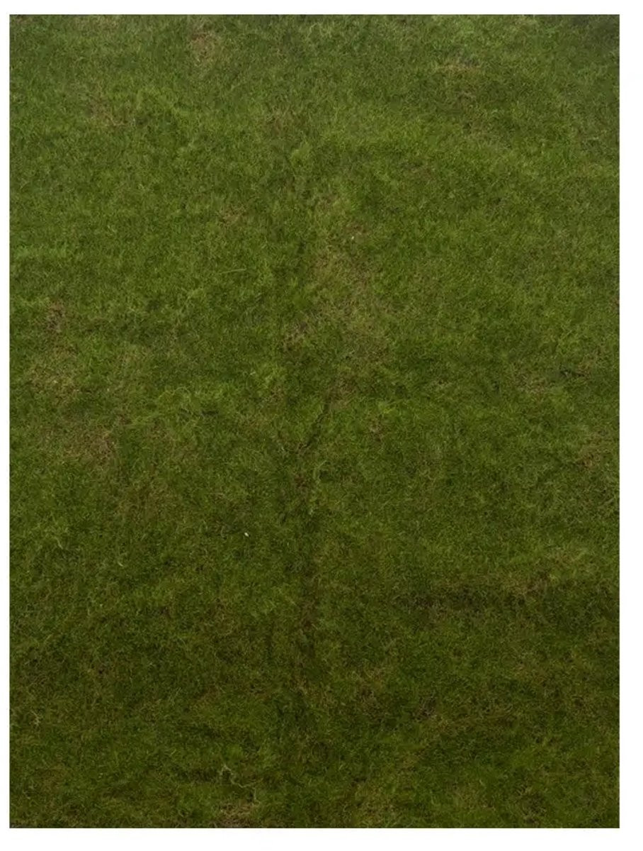 Kunstmatig mos in de kleur Moss Green, 100 x 100 cm