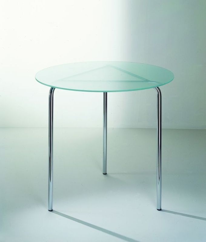 Graepel Tempesta hochwertiger Outdoor Tisch silber lackiert und behandelt mit Tischfläche aus Sekuritglas