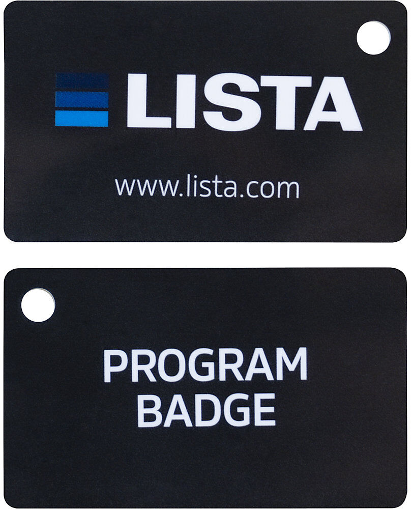 RFID Program Badge, für Lista-Schubladenschränke mit RFID-Schloss, VE 2 Stk, schwarz kaiserkraft