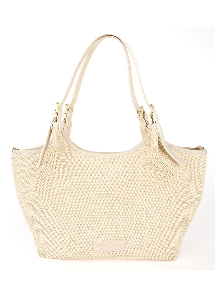 maison héritage PARIS Leder-Shopper "Ceto" in Beige - (B)48 x (H)30 x (T)10 cm - onesize