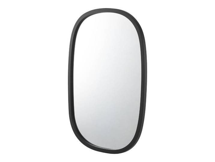 [en.casa] Wandspiegel Copertino, Schwarz, Glas, 46x70x66 cm, Spiegel, Wandspiegel