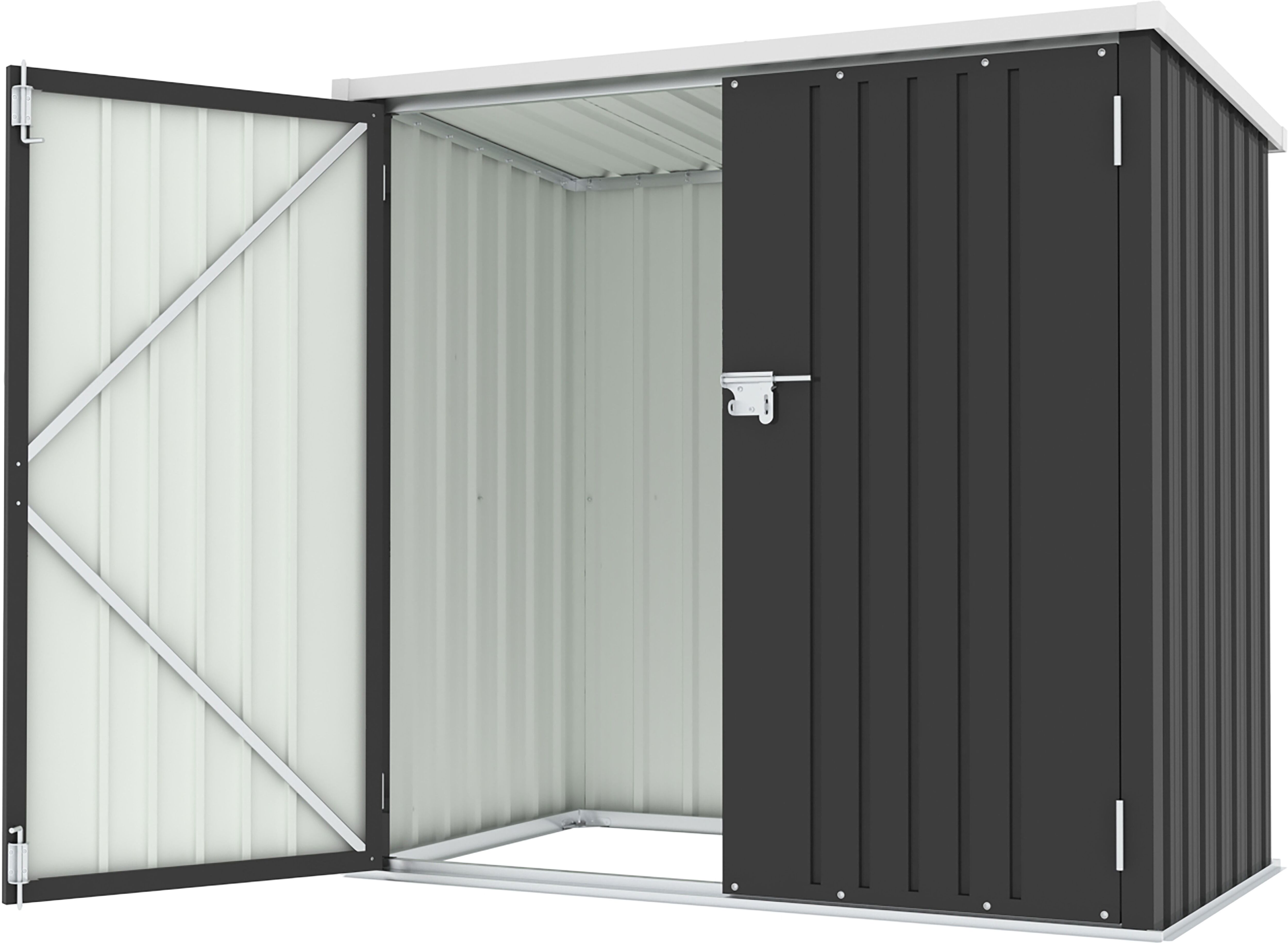 Garten-Geräteschrank KONIFERA "Gartenhaus Cádiz", grau (anthrazit, beige), Metall, Gerätehäuser, wetterfest und langlebig, nahezu wartungsfrei