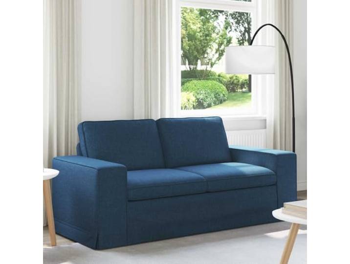 KGHERMDF Sofa Blau 182 x 80 x 82 cm Stoff Modulares Sofa mit Metallrahmen Modulares Design, Schaum-Faser-Kissen, atmungsaktiver Stoff, stabile Beine, robuste Metallrahmen-Konstruktion