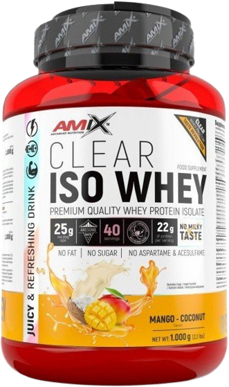 Amix Clear Iso Whey Protein Isolate 1 Kg Mango-coconut
