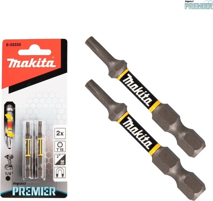 Makita E-03333 Impact Premier Impact Screwdriver Bit - 2 Pieces