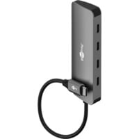 Goobay Slim 4-Port USB-Hub Typ-C grau