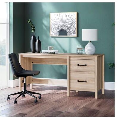 "Signature Design by Ashley Battelle Tan 60"" Home Office Desk"