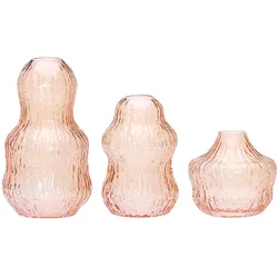 Hübsch, Vase, Fuyu Vasen Orange (3er Set) (3x, 1.06 l)