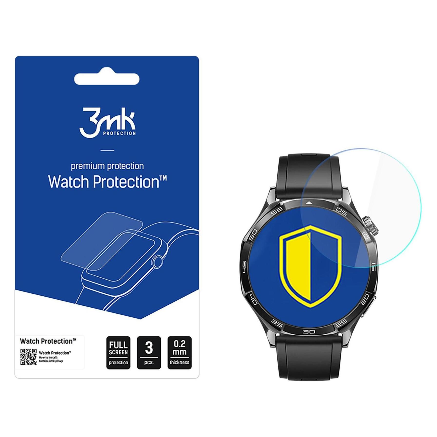 3MK FlexibleGlass Watch Huawei Watch GT 5 Active 46mm Szkło Hybrydowe (W-3WPrFG-HWGT5A46-0)