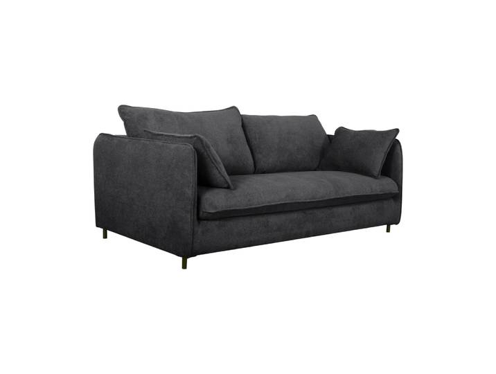 Canapé convertible 3 places en tissu carbone