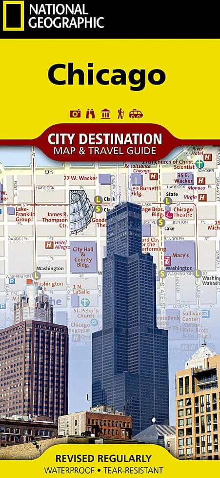 Chicago - Carte de voyage et guide de voyage de la ville de l'Illinois   National Geographic