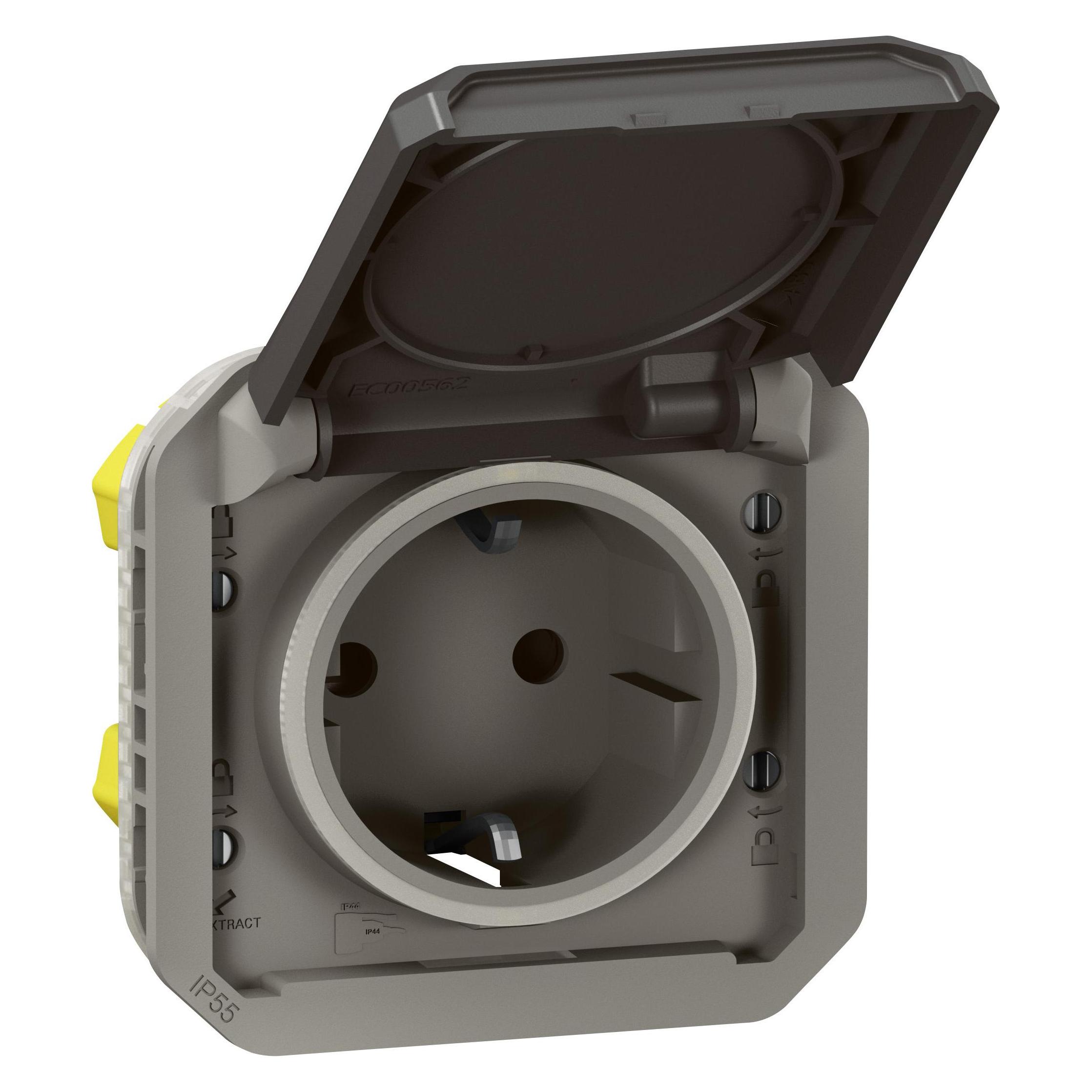 Legrand Plexo New Einsatz, Feuchtraum-Steckdose (069871L)