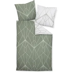 Bettwäsche J. D. Mako-Satin ( 240x220 cm, mit 2 Kissen) - 155x220 cm, mit 1 Kissen