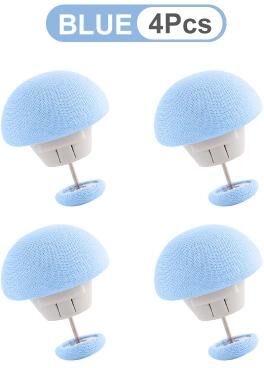Inspired Living Premium Bed Sheet & Quilt Clip Set Secure Duvet Cover Fastener Grip (48 Pcs) blue 4pcs