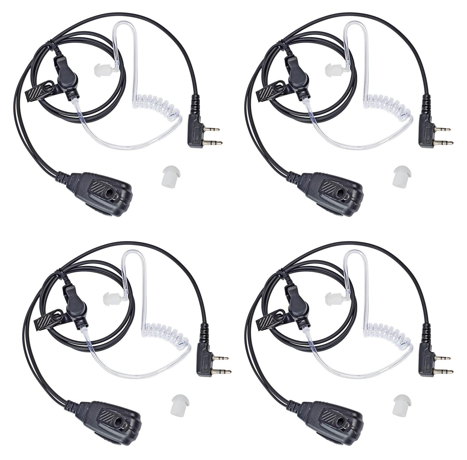 Selius Draadloze Walkie Talkie Headset met PTT en Microfoon