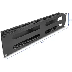 DELOCK 81559 - 19" Rangierpanel, 2 HE, schwarz